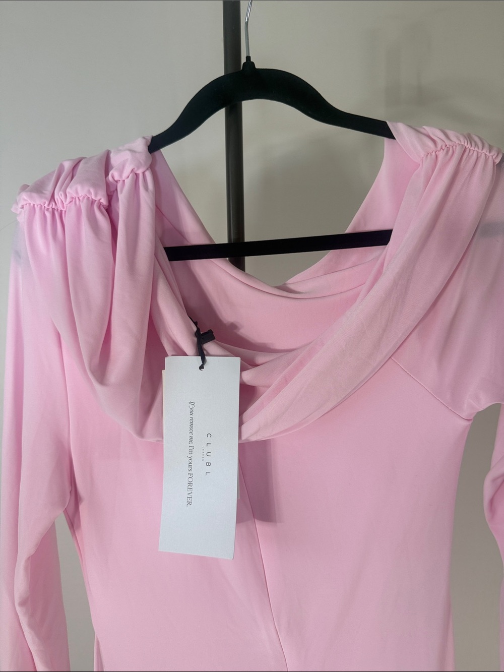 CLUB L LONDON PINK RUCHED MAXI DRESS US 10 - Picture 9 of 12